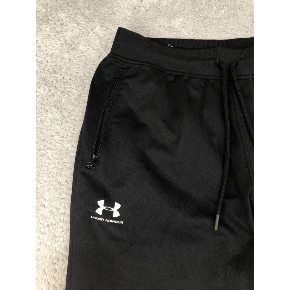 Under Armour Jogger Mens Size L (31x30) Black Loose Sweatpants - Picture 3 of 13
